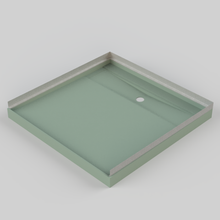 Load image into Gallery viewer, Tile Over Tray 900 x 900 Rear Outlet Channel Tile Grate