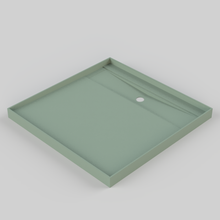 Load image into Gallery viewer, Tile Over Tray 900 x 900 Rear Outlet Channel Tile Grate